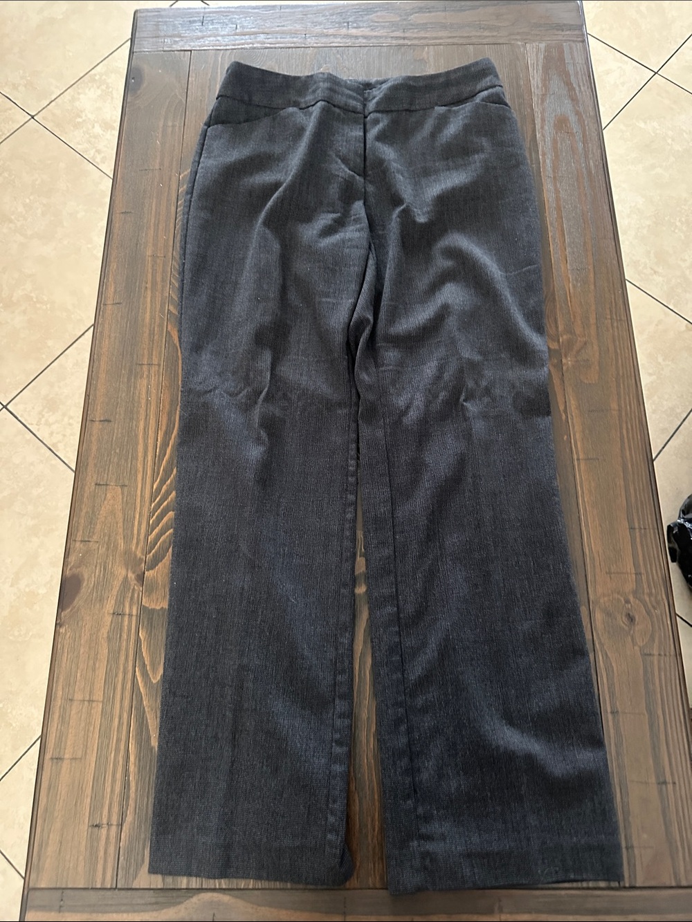Men's Charcoal Dress Pants - Tailored Straight Leg